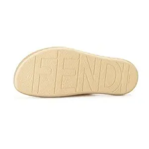 Fendi | Shoes | Fendi Mens 7x51 Beige Leather Flip Flops 